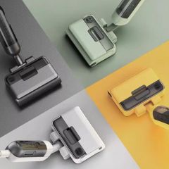 HIZERO赫兹F100仿生洗地机家用无线扫拖一体机免吸力洗擦除菌